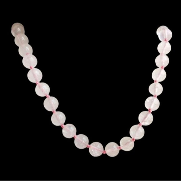 Premium quality Rose Quartz Necklace 19" - Picture 3 of 8